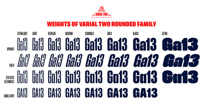 Varial Two Rounded Font Poster 5