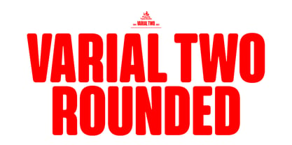 Varial Two Rounded Font Poster 1