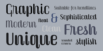 Grayishblue Font Poster 2