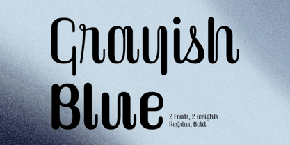 Grayishblue Font Poster 1