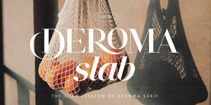 Deroma Slab Font Poster 1