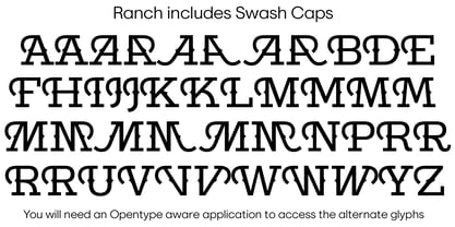 Ranch Font Poster 7