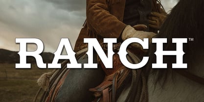 Ranch Font Poster 1