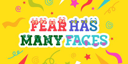 Visage Face Font Poster 2