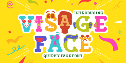 Visage Face Font Poster 1