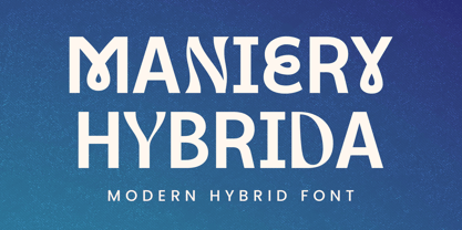 Maniery Hybrida Font Poster 1