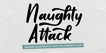 Naughty Attack Font Poster 1