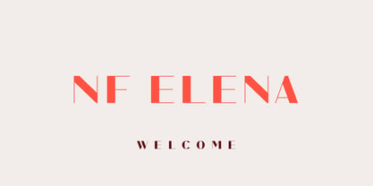 NF Elena Font Poster 1