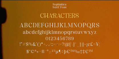 Sophistica Font Poster 9