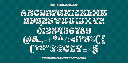 Rich Punk Font Poster 10