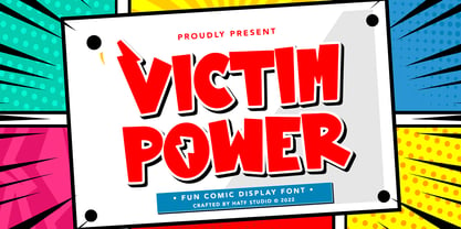 Victim Power Font Poster 1