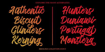 Broline Script Font Poster 5