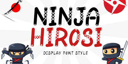 Ninja Hirosi Font Poster 1
