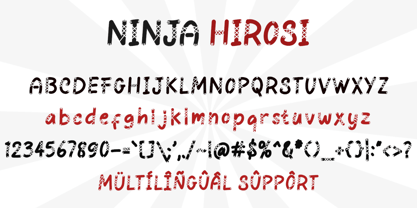 Ninja Hirosi Fuente Póster 5
