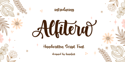 Alfitera Font Poster 1