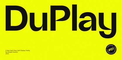 DuPlay Font Poster 1