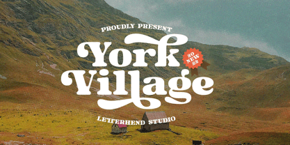 York Village Font Poster 1
