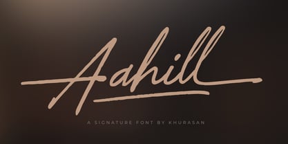 Aahill Font Poster 1