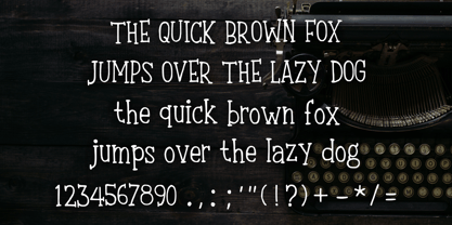 Bouncy Typewriter Font Poster 4