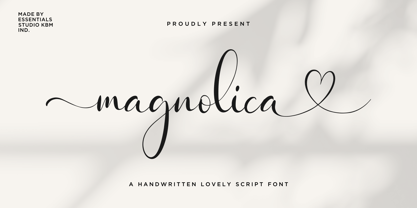 Magnolica Font Poster 1