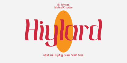 Hiylard Font Poster 1