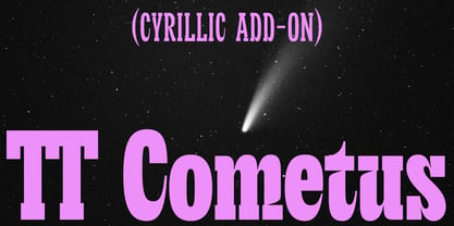 TT Cometus Font Poster 1