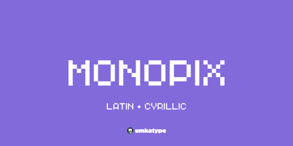 Monopix Font Poster 1