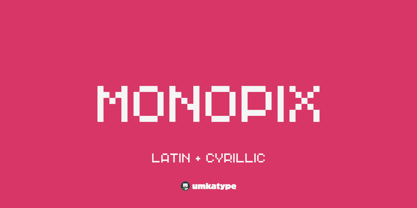 Monopix Font Poster 11