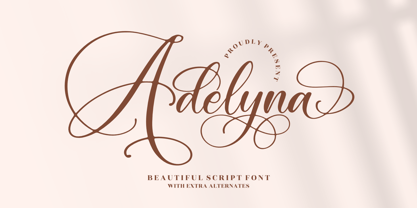 Adelyna Font Poster 1