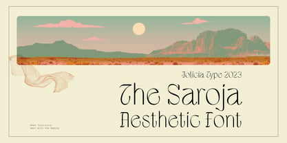 The Saroja Font Poster 1