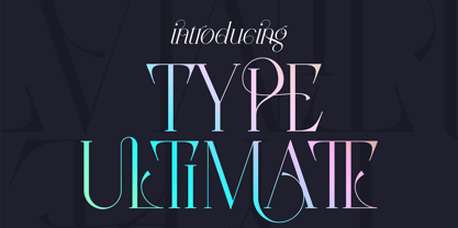 Type Ultimate Fuente Póster 1