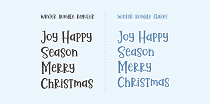 Winter Bumble Font Poster 7
