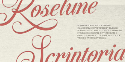 Roselune Scriptoria Font Poster 8