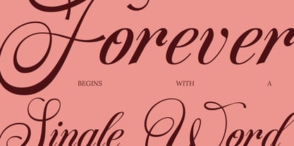 Roselune Scriptoria Font Poster 3
