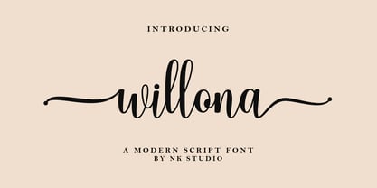 Willona Font Poster 1