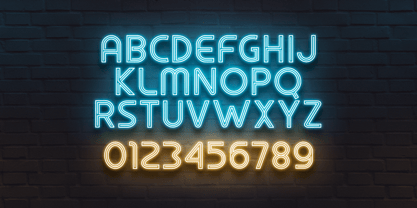 Neon Vibes Font Poster 10
