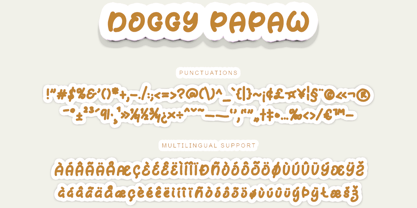 Doggy Papaw Font Poster 7