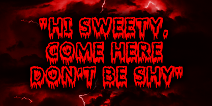 Bloody Nightmare Font Poster 4