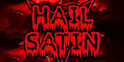 Bloody Nightmare Font Poster 2