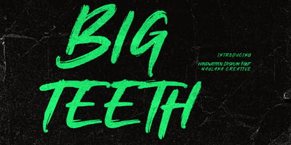 Bigteeth Font Poster 1
