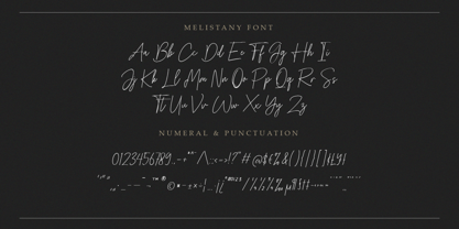 Melistany Font Poster 7