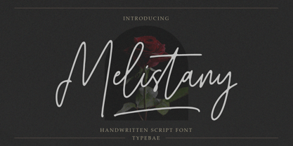 Melistany Font Poster 1