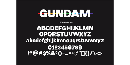 Gundam Font Poster 3