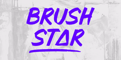 Brush Star Font Poster 2