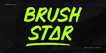 Brush Star Font Poster 1