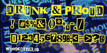 Drunk & Proud Font Poster 5