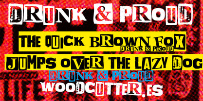 Drunk & Proud Font Poster 2