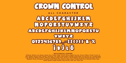 Crown Control Font Poster 7