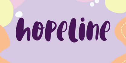 Hopeline Font Poster 1