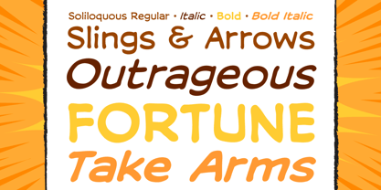 Soliloquous Font Poster 2